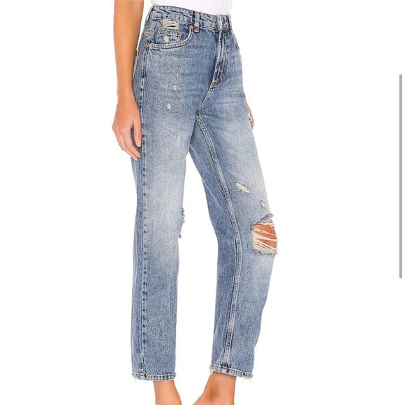 Free People We the Free Dakota Straight Leg Jean in Indigo
Blue Size 28 - Picture 3 of 14